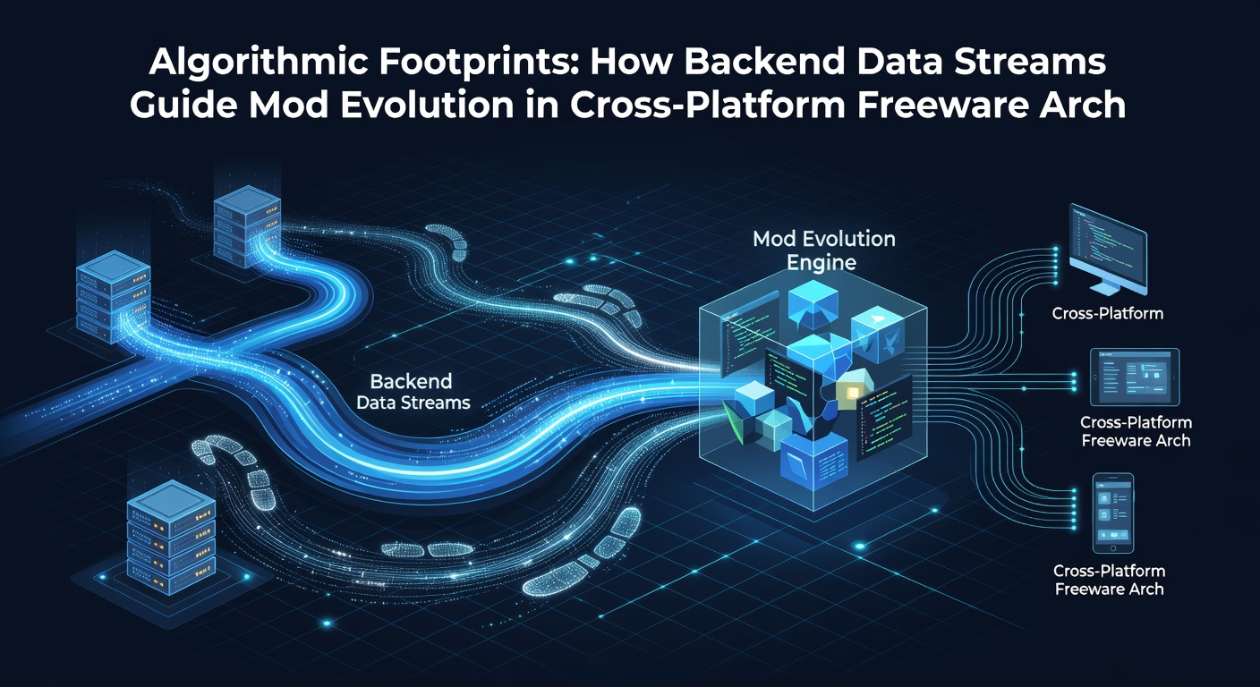 Flow diagram of mod evolution driven by backend analytics in cross-platform archives
