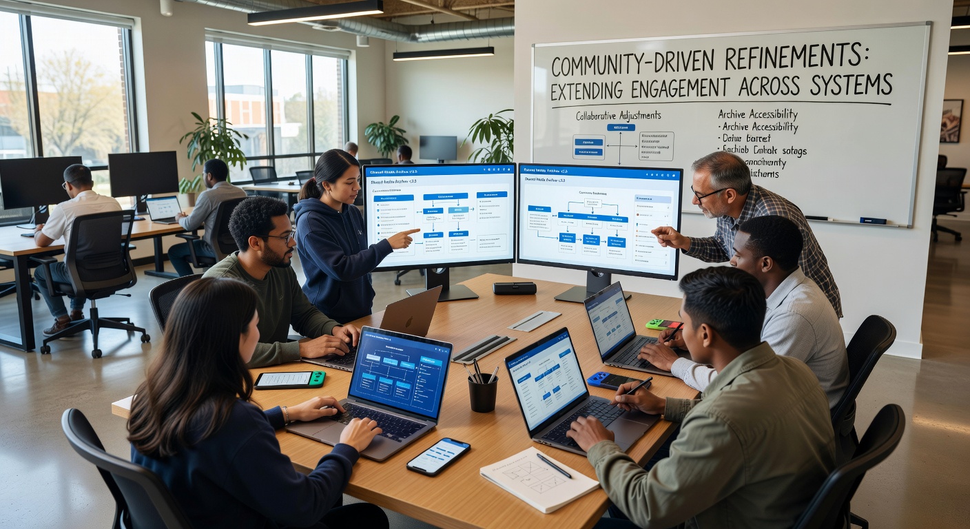 Community members collaborating on game archive refinements across desktop and mobile platforms in May 2026