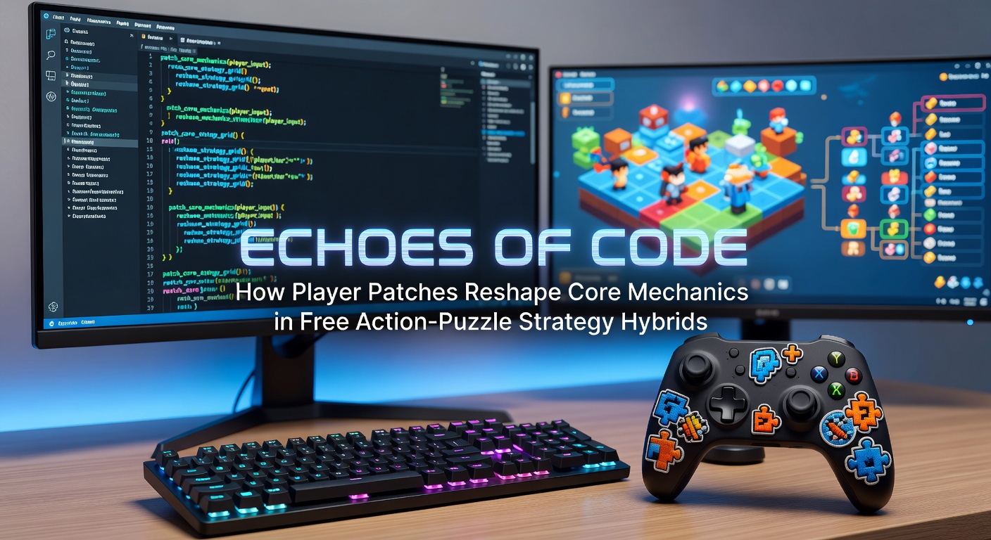 Community patch interface showing code changes for puzzle and strategy balance in action hybrids
