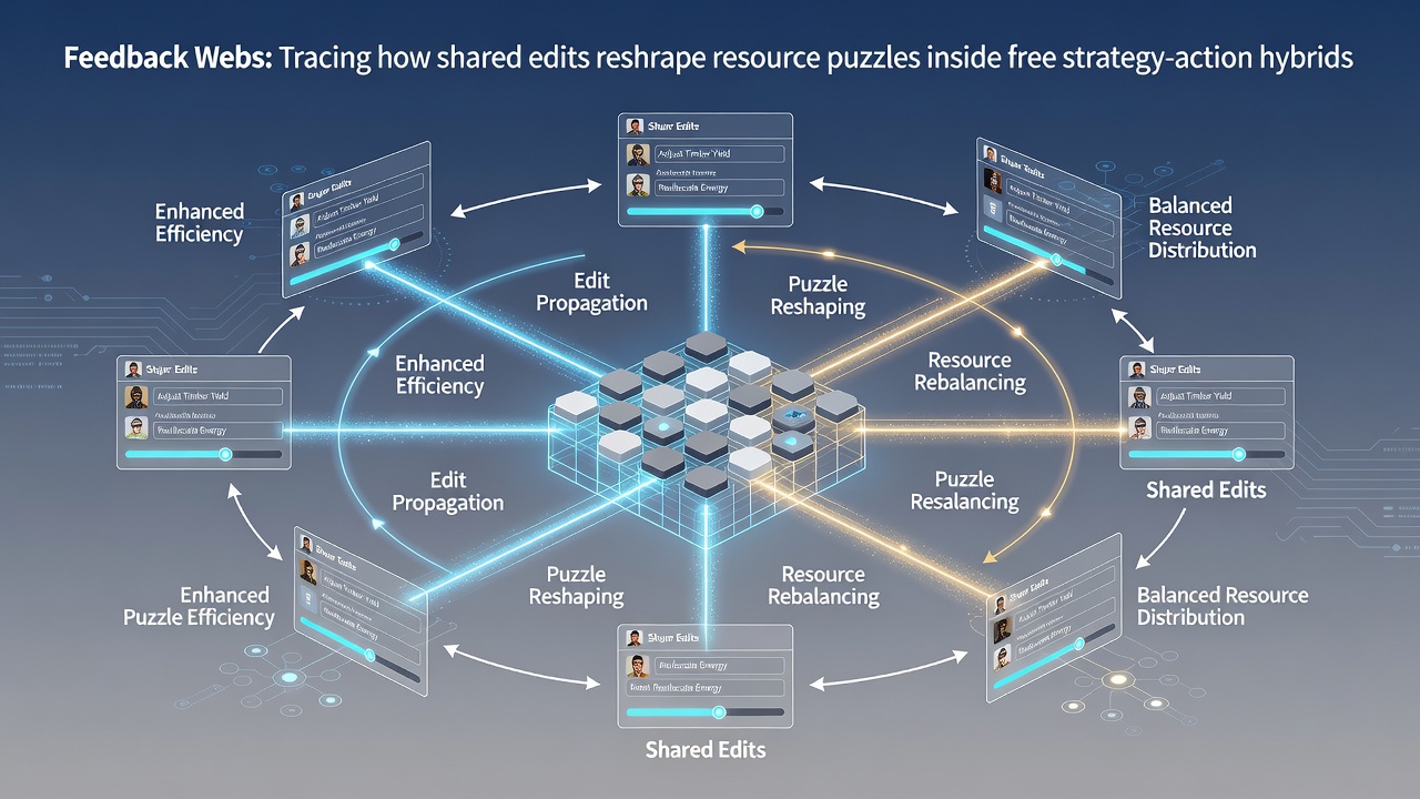 Resource puzzle interfaces showing edit-driven changes across desktop and mobile versions