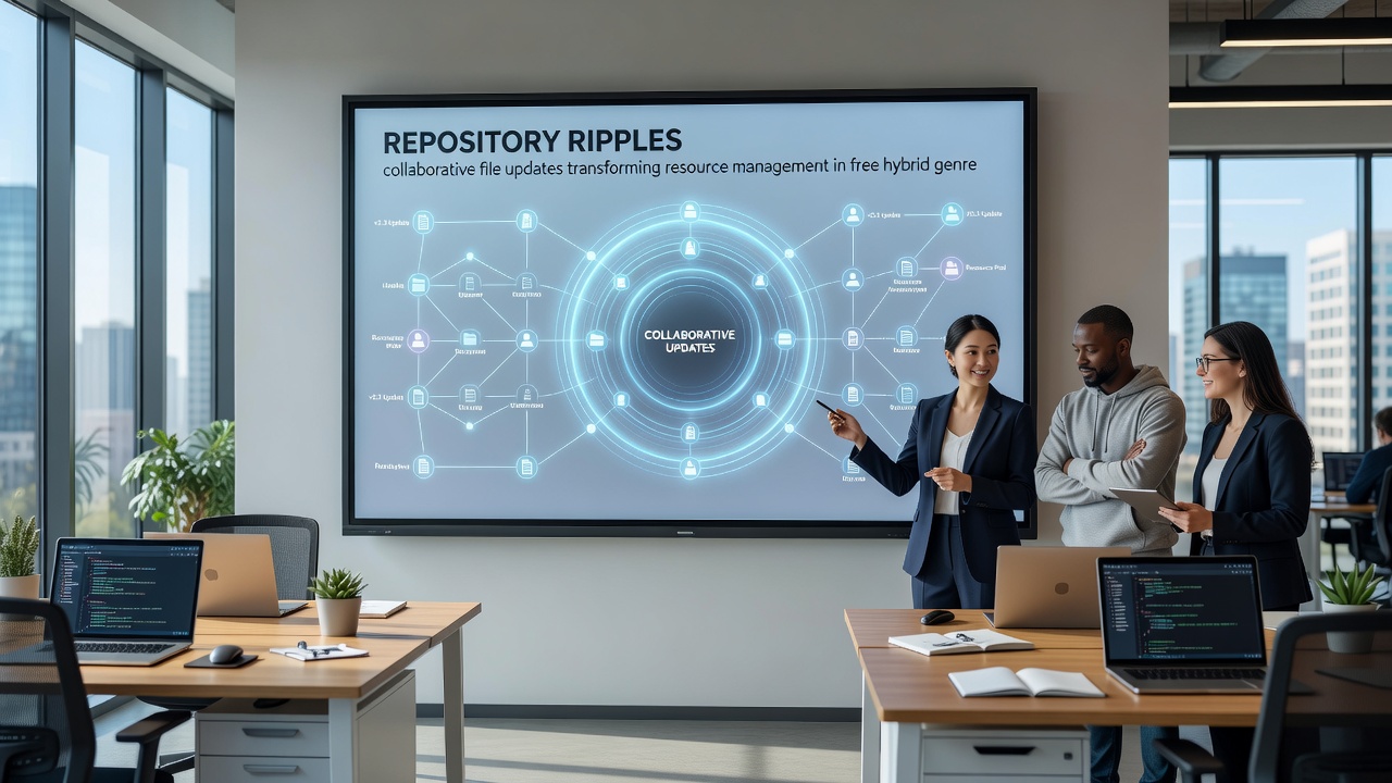 File update propagation visualized across varied device ecosystems in hybrid game repositories